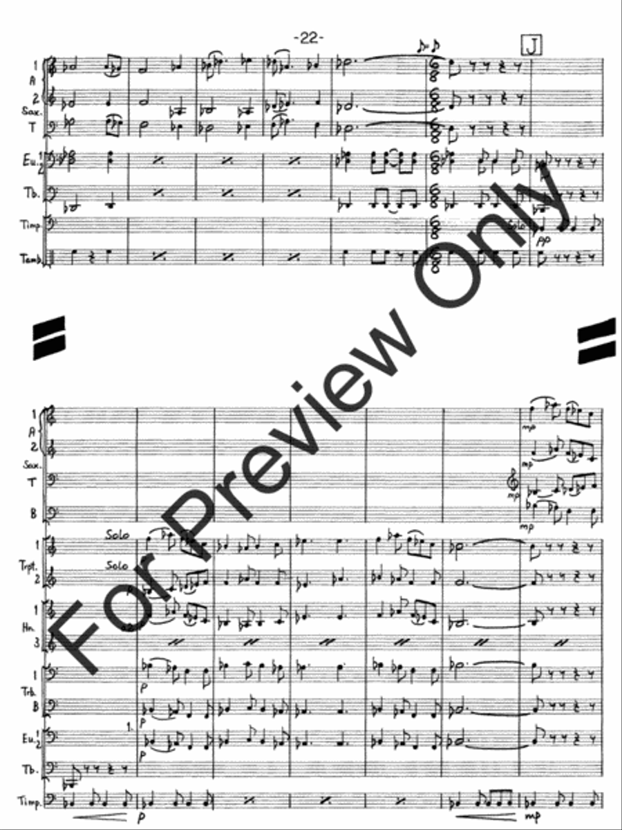 Hallelujah Fantasy Concert Band scores gallery preview page 25