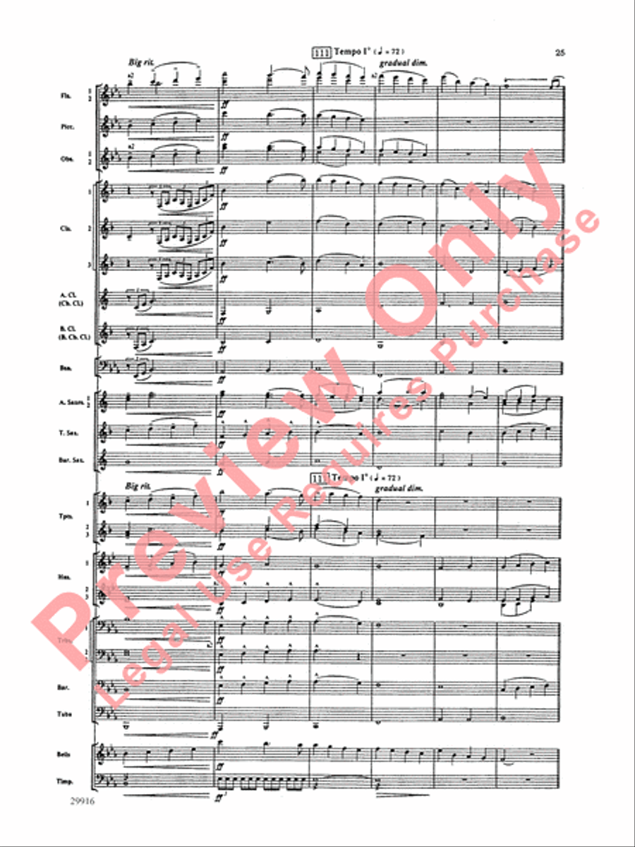 Prologue Prayer and Dream Pantomime (from the opera Hansel and Gretel) Concert Band scores gallery preview page 26