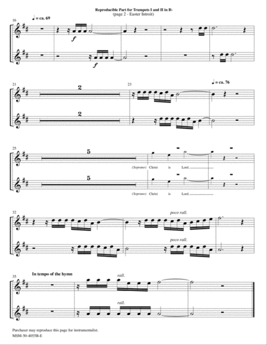 Easter Introit Choir scores gallery preview page 3
