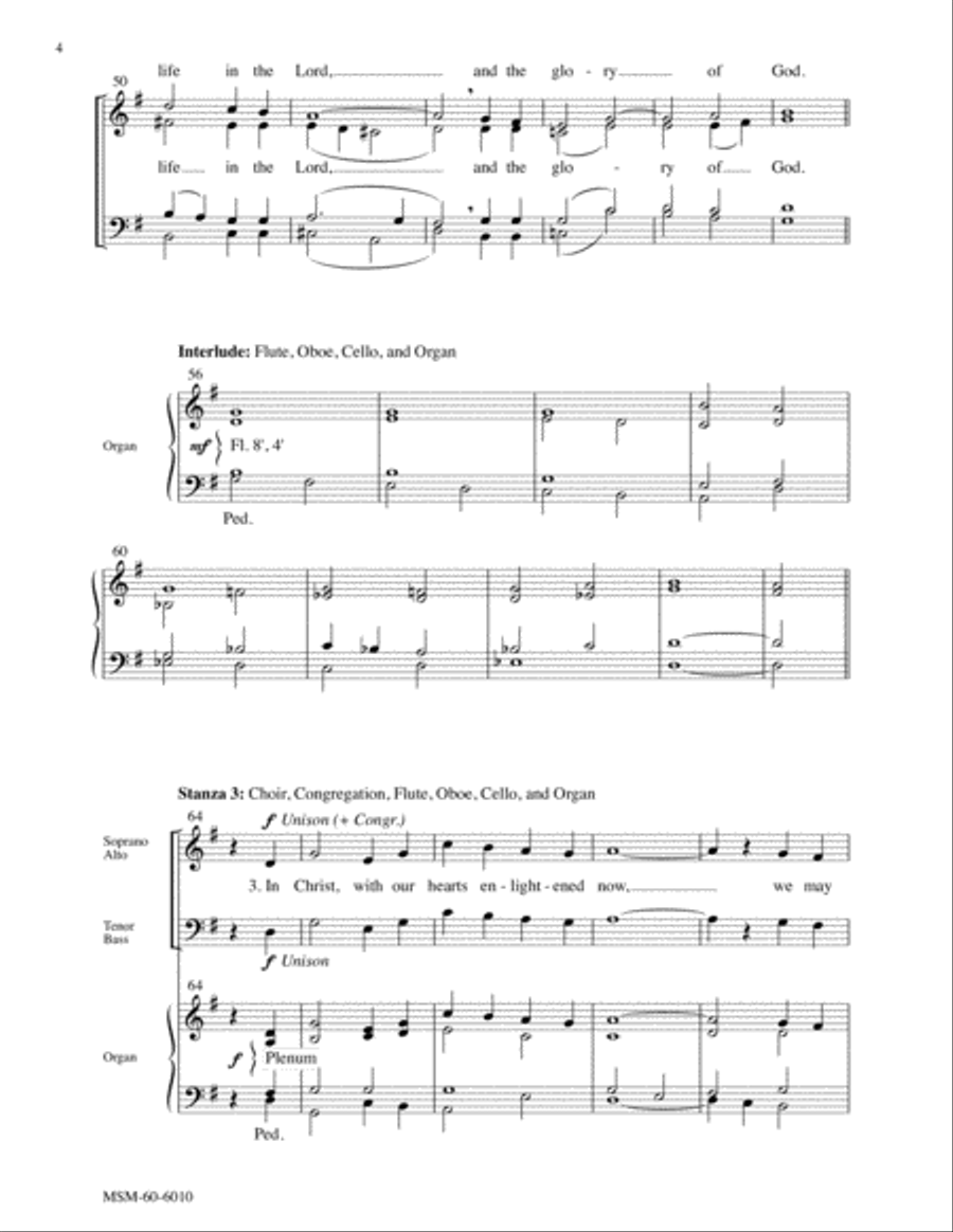 In Christ an Inheritance Is Ours 4-Part scores gallery preview page 5