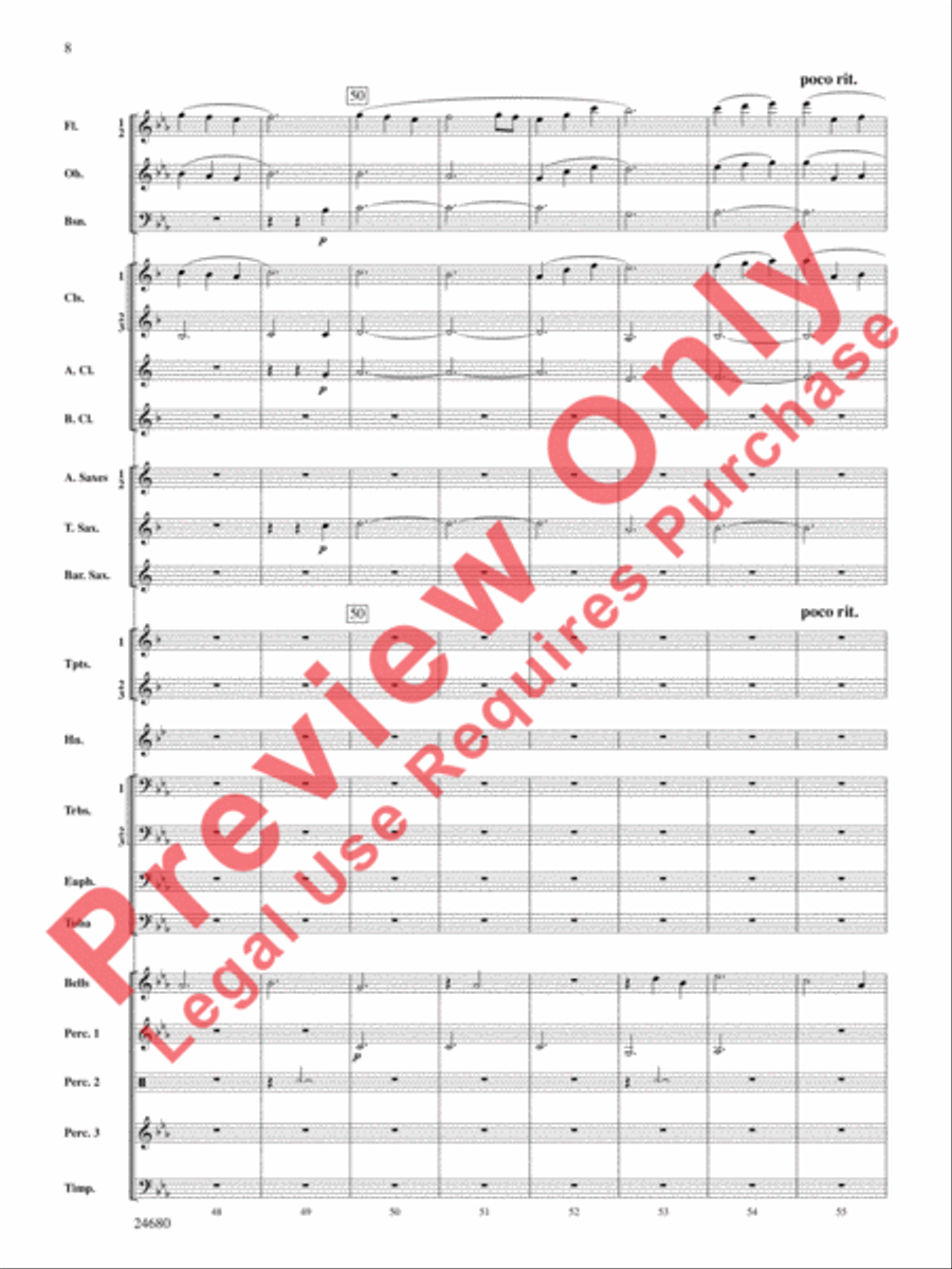 Slumber, My Darling Concert Band scores gallery preview page 9