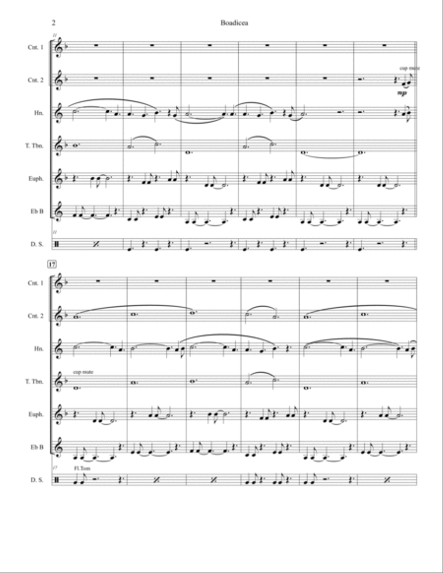 Story Of Boadicea Brass Ensemble scores gallery preview page 4