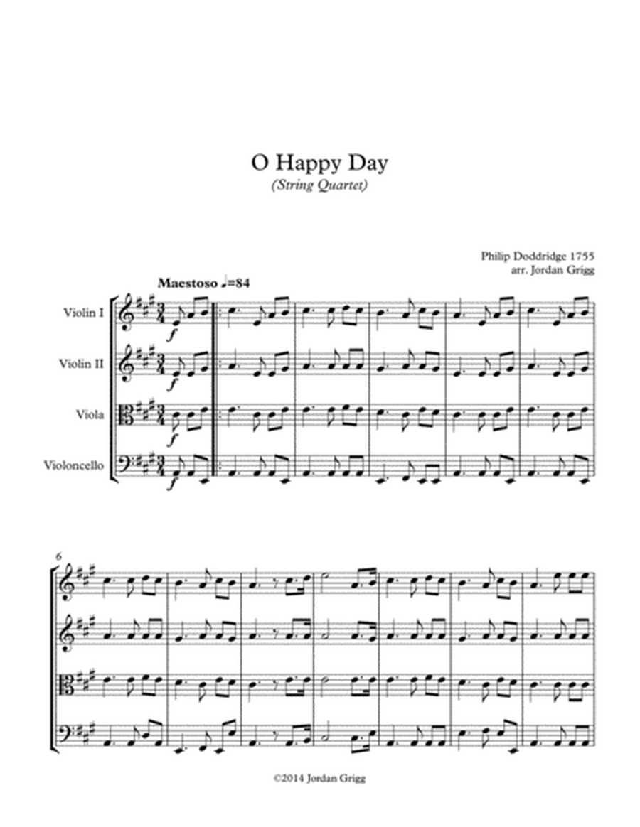 O Happy Day (String Quartet) image number null