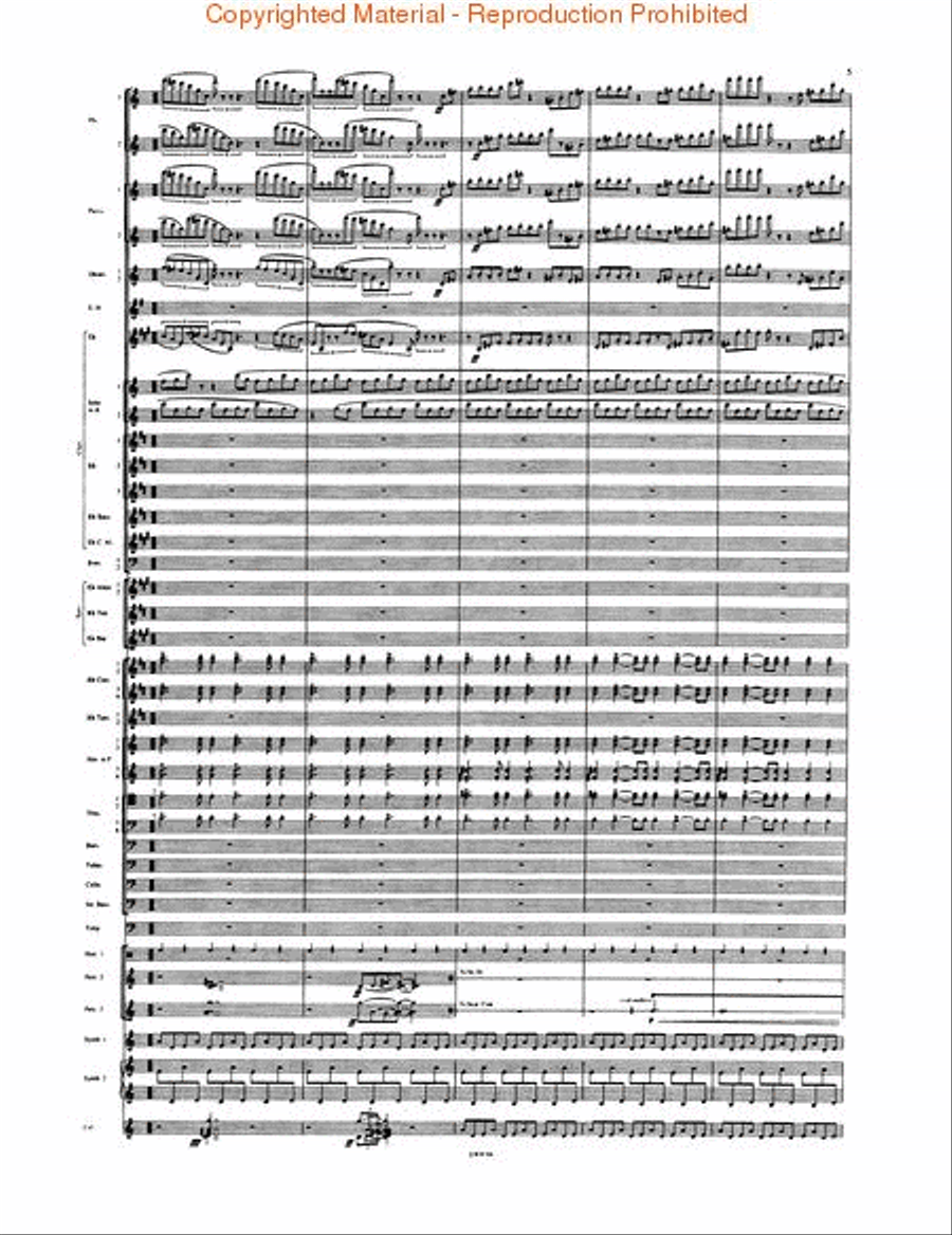 Short Ride in a Fast Machine Concert Band scores gallery preview page 4