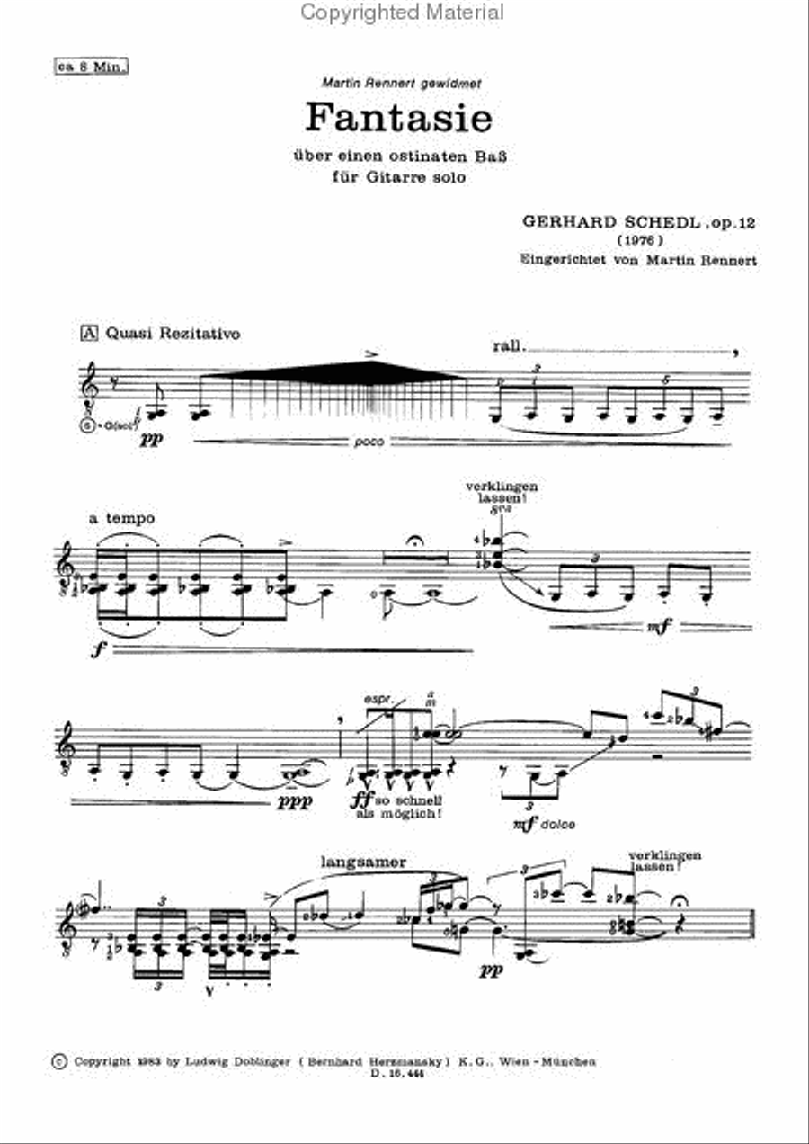 Fantasie uber einen ostinaten Bass op. 12 School and Community scores gallery preview page 2