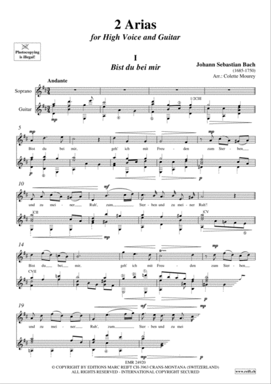 2 Arias 2 Arias Classical Guitar scores gallery preview page 3