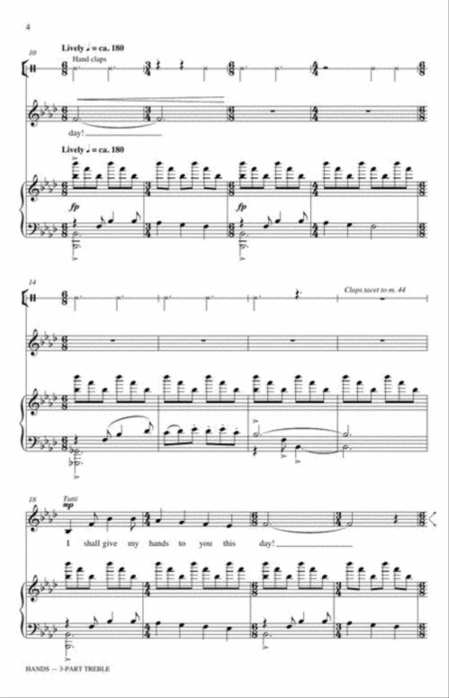 Hands Hands SSA scores gallery preview page 5