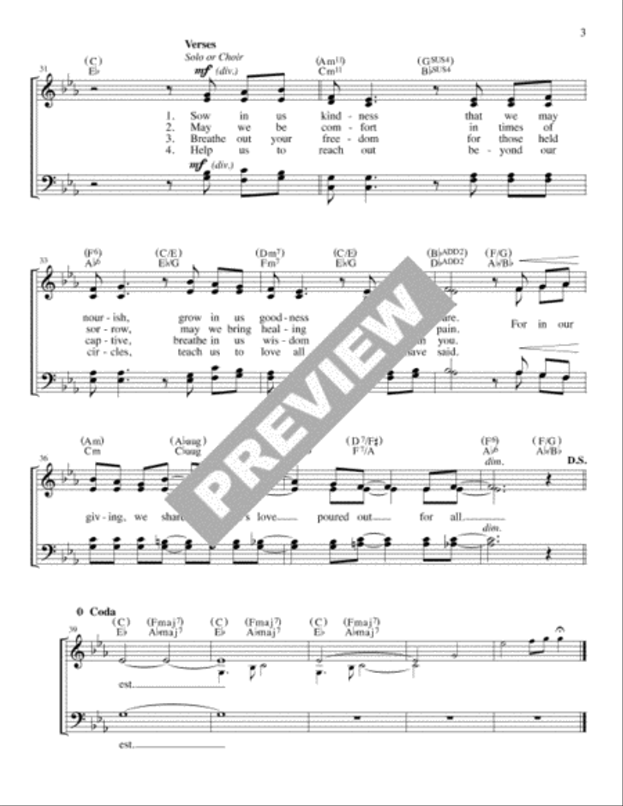 Ubi Caritas - Guitar edition Guitar scores gallery preview page 3