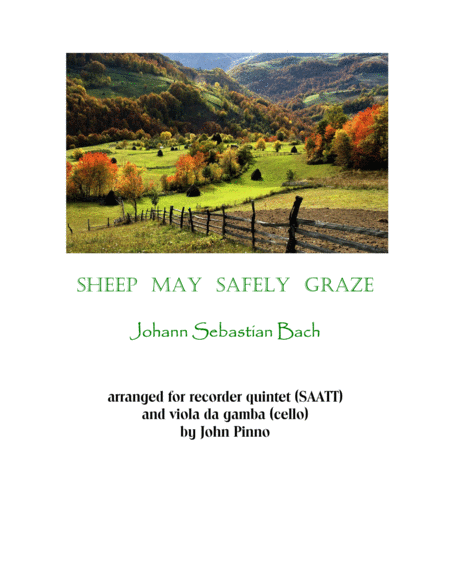 Sheep May Safely Graze (recorder ensemble)