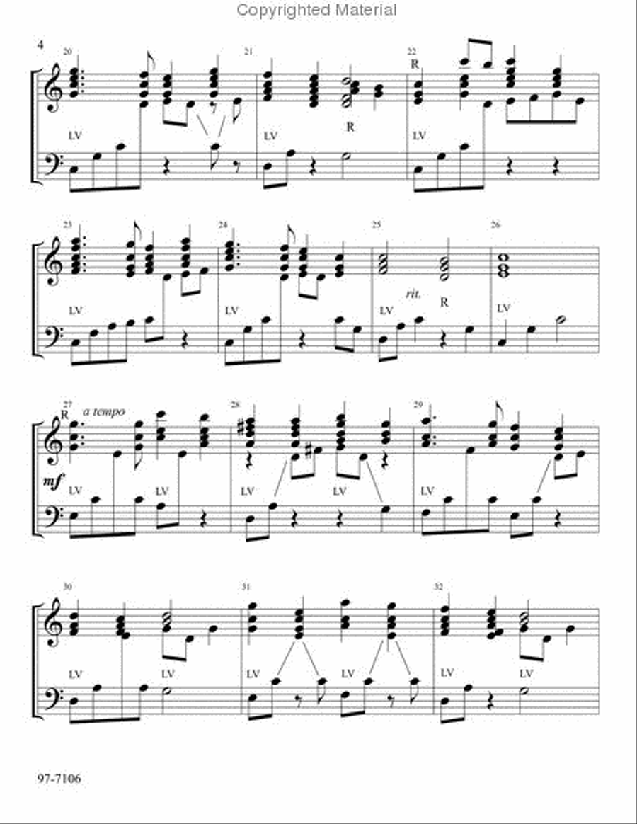 Let Us Ever Walk with Jesus Handbell Choir scores gallery preview page 3