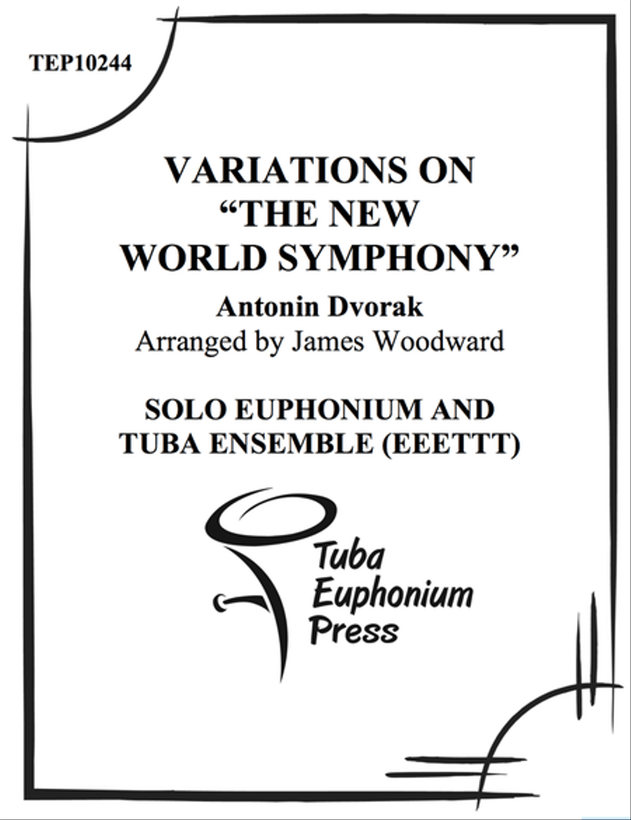 Variations on The New World Symphony Euphonium scores gallery preview page 1
