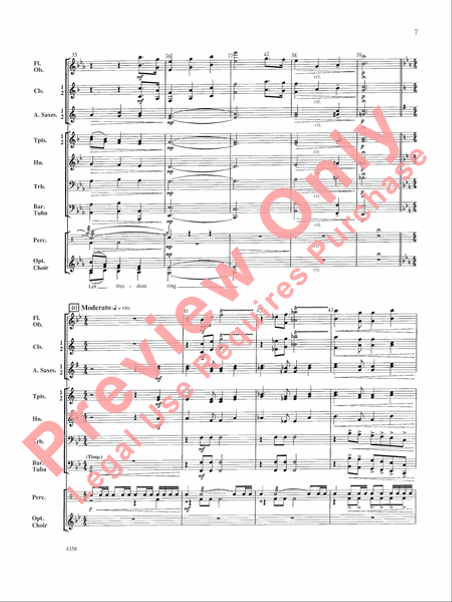 A Patriotic Festival A Patriotic Festival Concert Band scores gallery preview page 8
