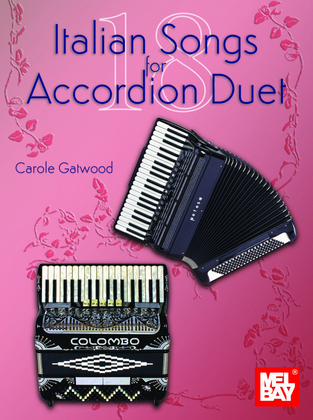 Book cover for 18 Italian Songs for Accordion Duet