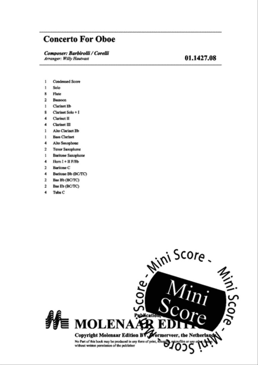 Concerto for Oboe and Band Concert Band scores gallery preview page 4