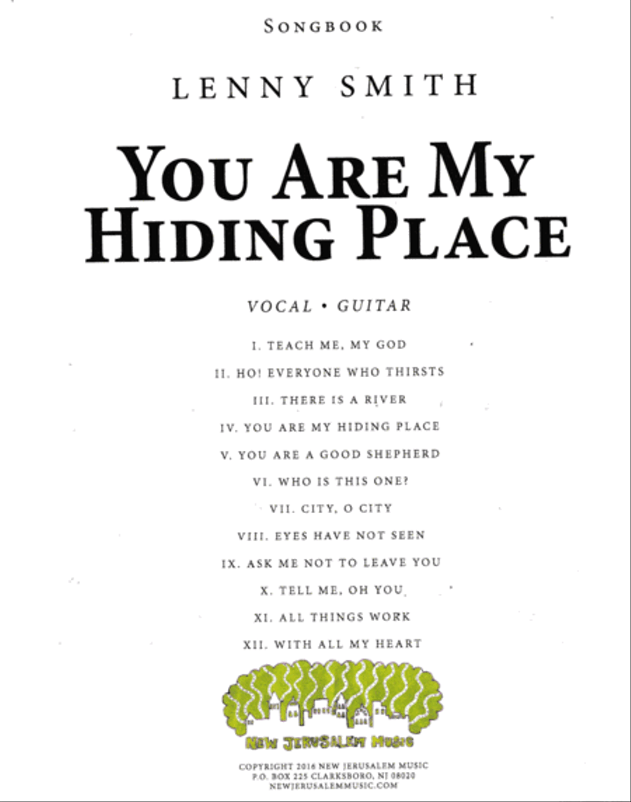 You Are My Hiding Place Songbook Unison Choir scores gallery preview page 2