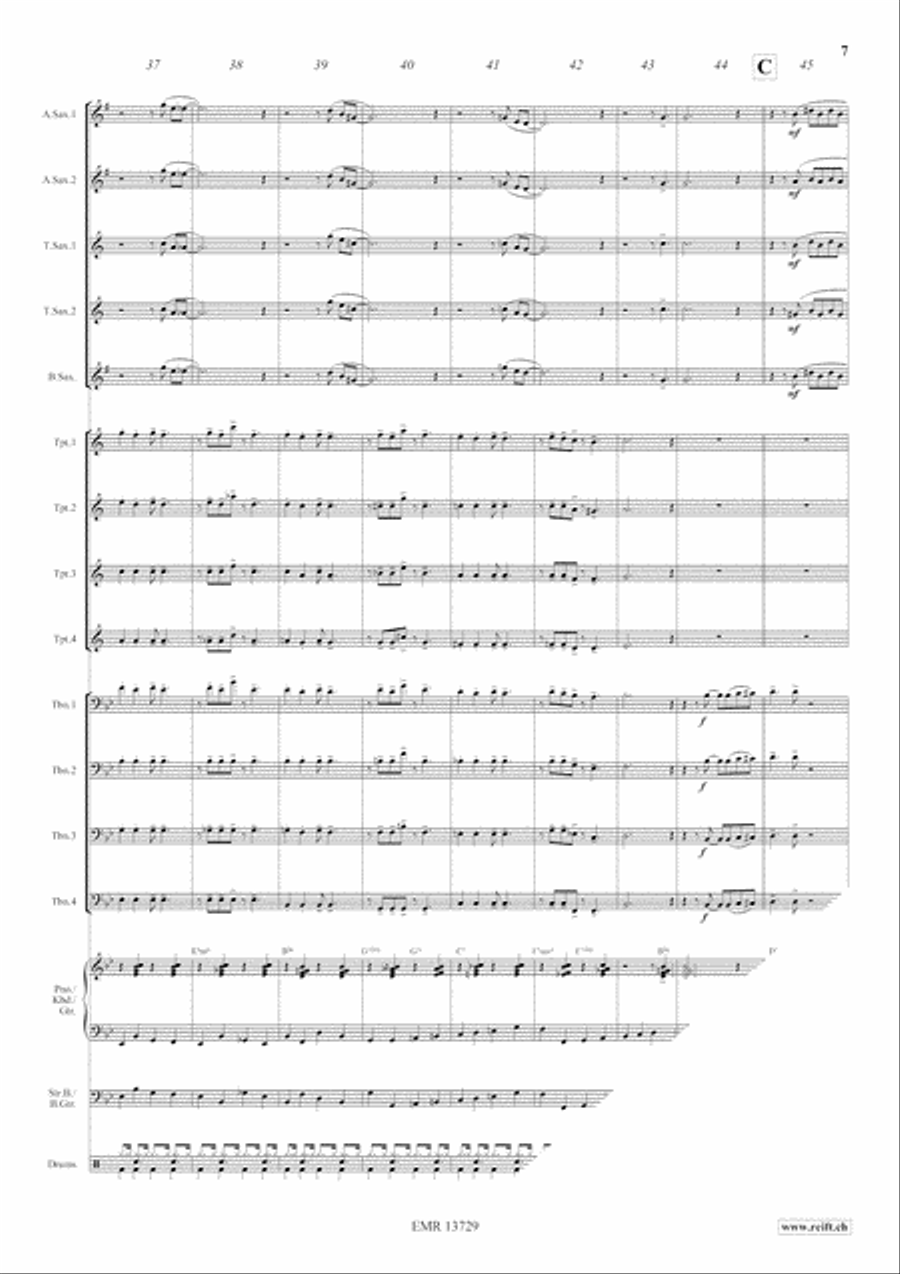 Aries Slow Jive Big Band scores gallery preview page 8