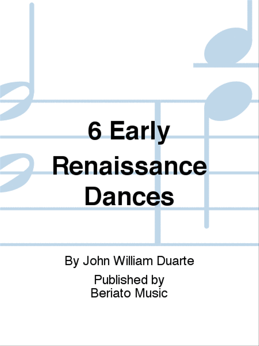 6 Early Renaissance Dances Recorder scores gallery preview page 1