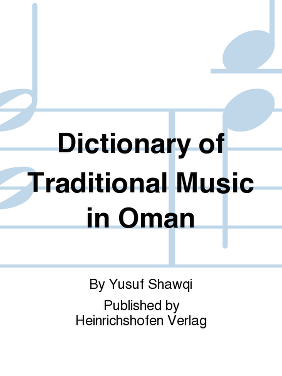 Dictionary of Traditional Music in Oman