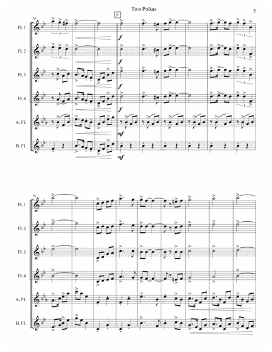 Beer Barrel Polka (traditional) Woodwind Ensemble scores gallery preview page 5