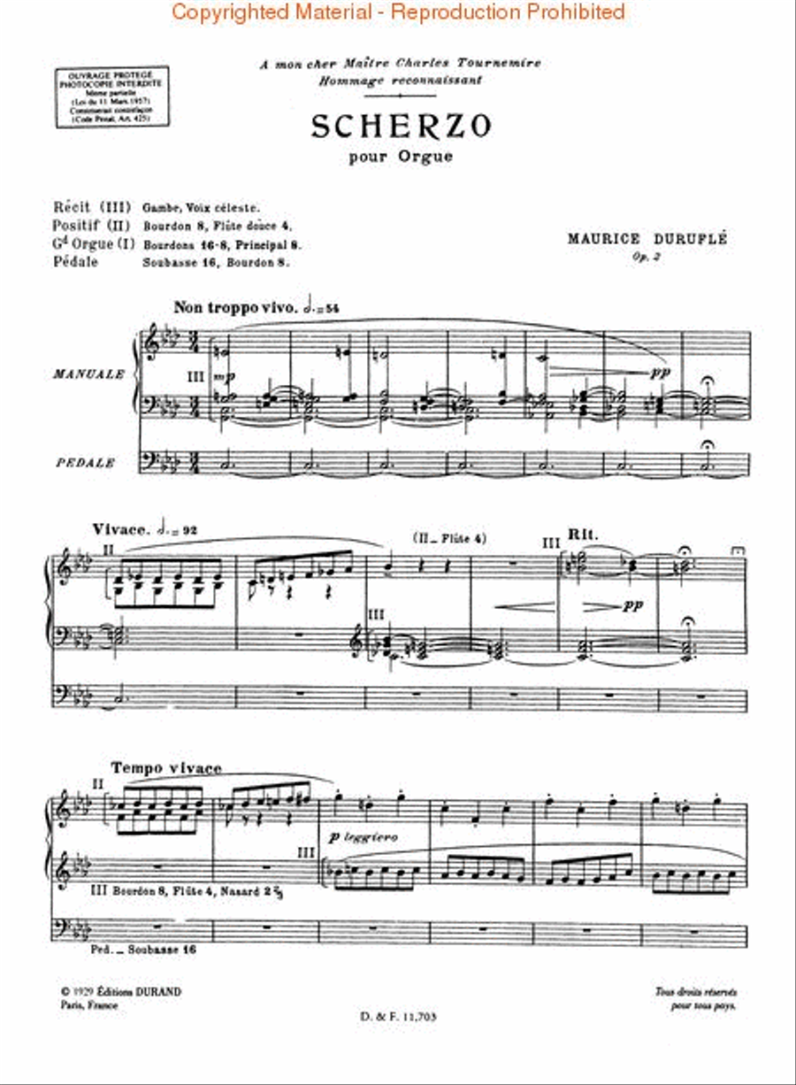 Scherzo, Op. 2 Organ scores gallery preview page 2