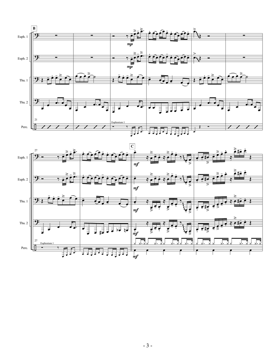 Sir Duke Brass Ensemble scores gallery preview page 3