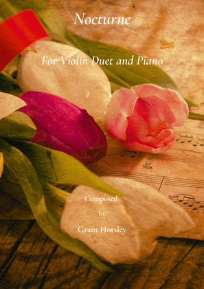 Book cover for Nocturne. Original For Violin Duet and Piano.