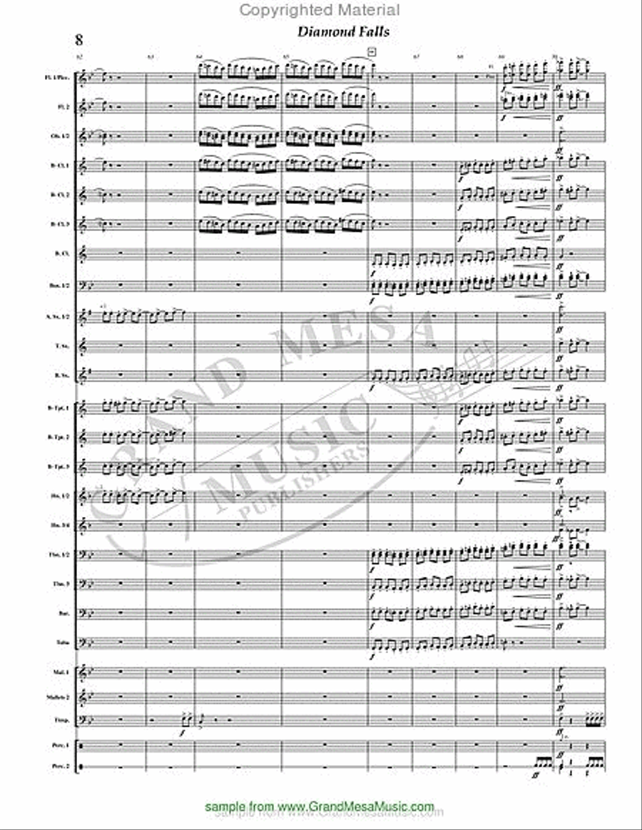 Diamond Falls Concert Band scores gallery preview page 9