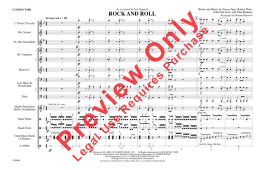 Rock and Roll Marching Band scores gallery preview page 2