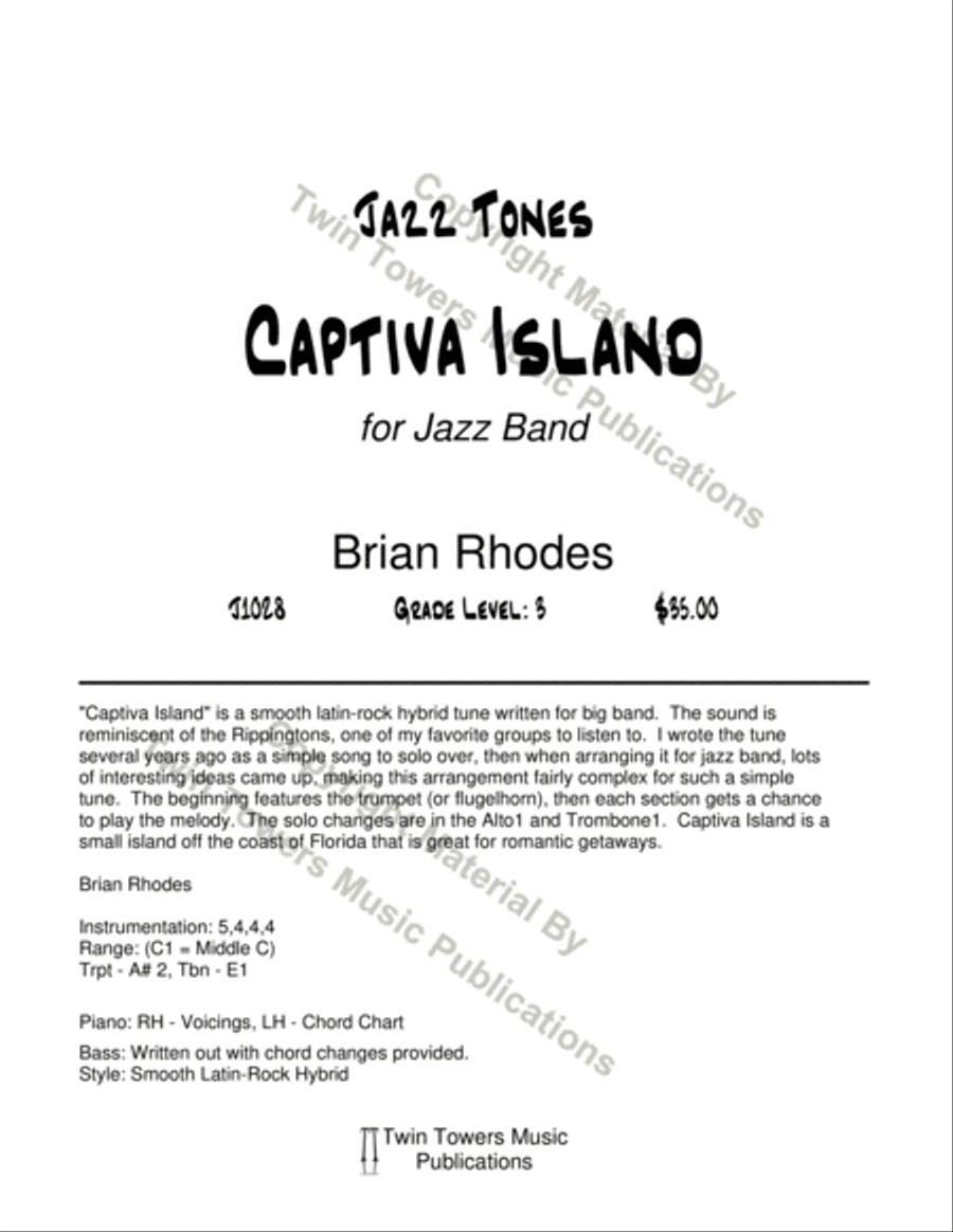 Captiva Island Jazz Ensemble scores gallery preview page 2