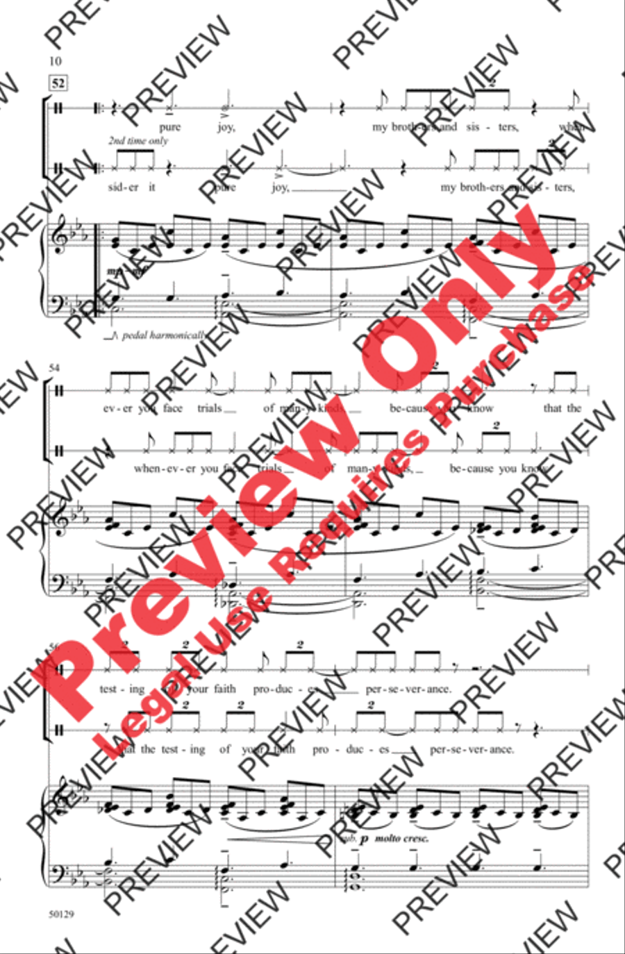 In Paradisum 4-Part scores gallery preview page 10