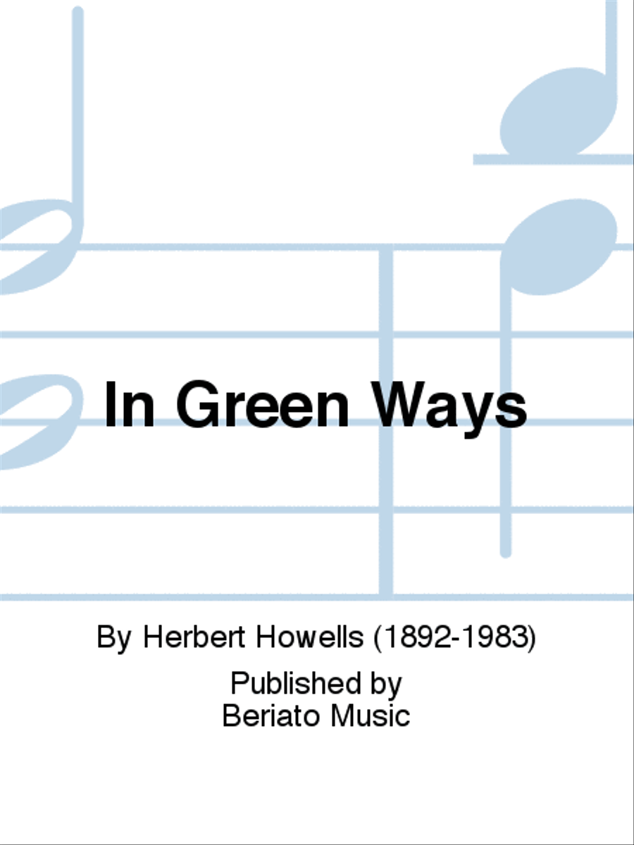 In Green Ways High Voice scores gallery preview page 1