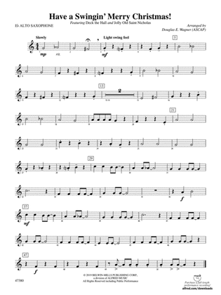 Have a Swingin' Merry Christmas!: E-flat Alto Saxophone