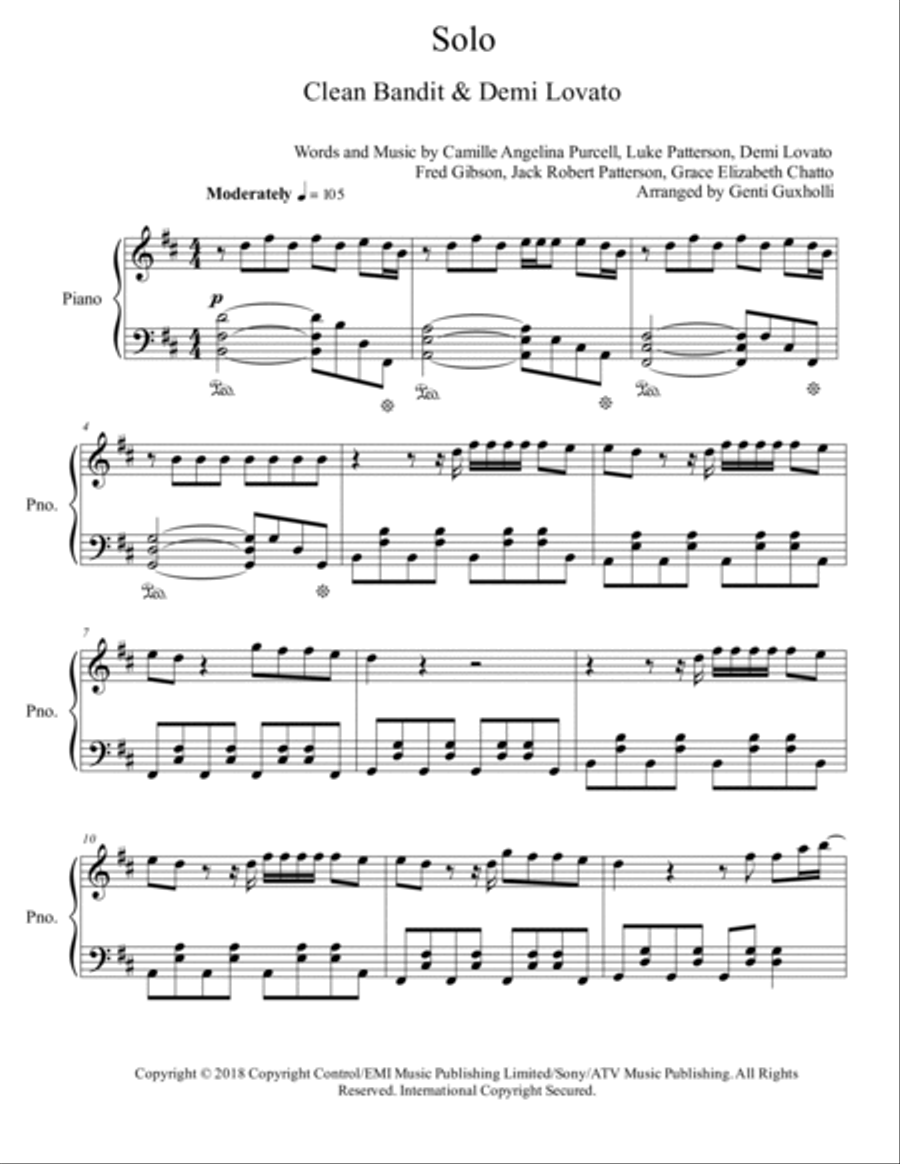 Solo Piano Solo scores gallery preview page 2