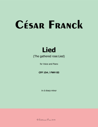Lied, by César Franck, in d sharp minor