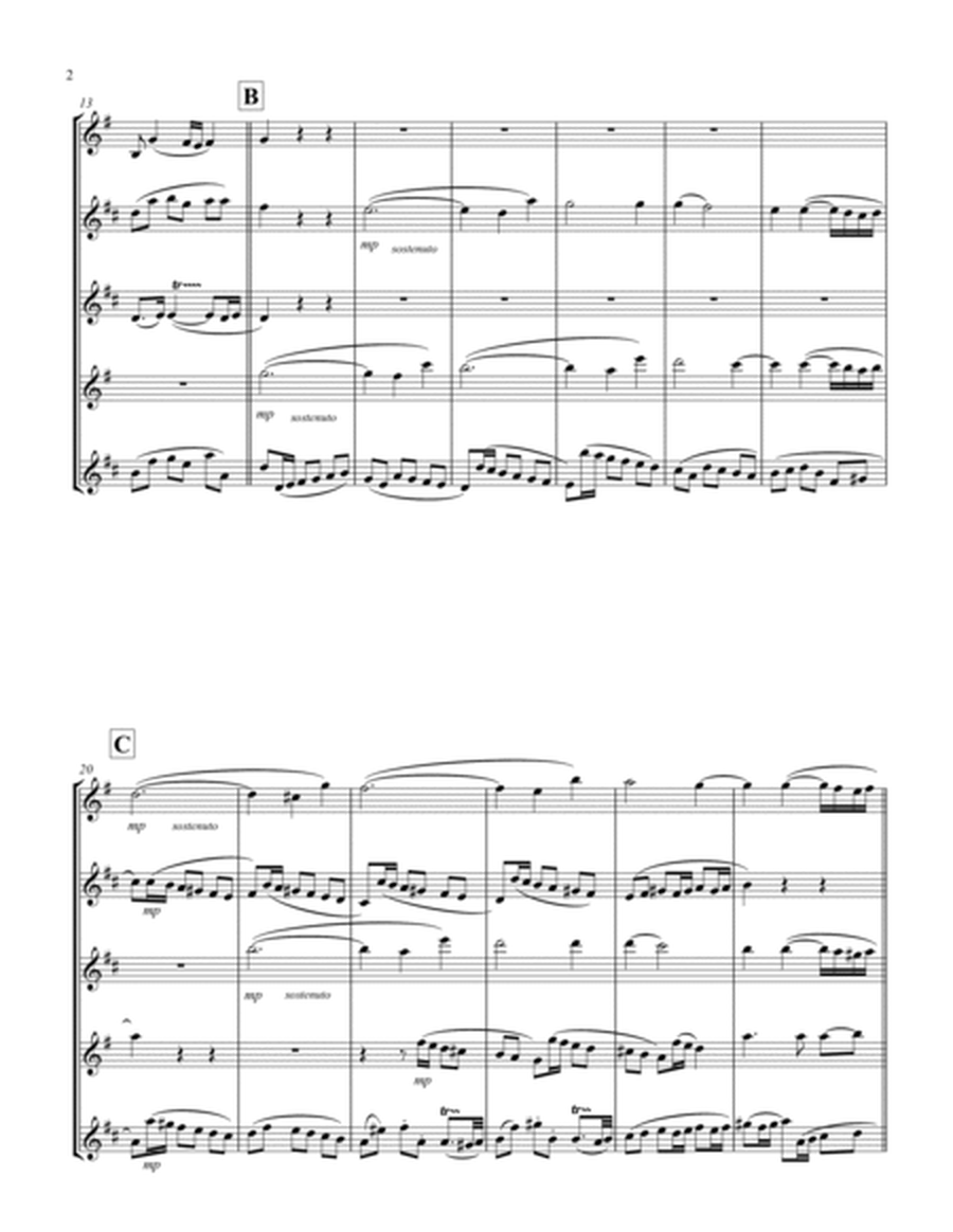 Recordare (from "Requiem") (F) (Saxophone Quintet - 1 Sop, 2 Alto, 1 Ten, 1 Bari)