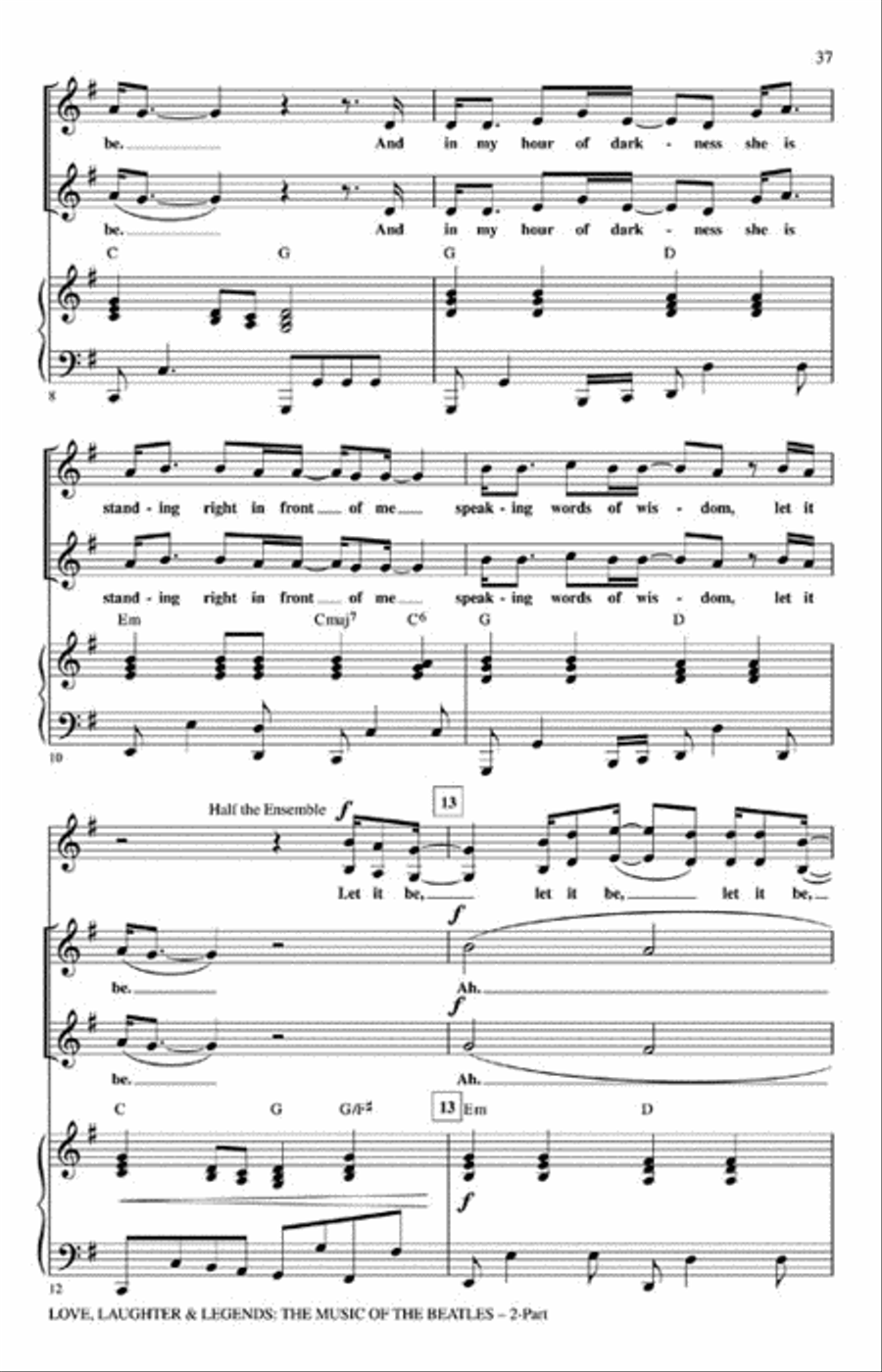 Love, Laughter & Legends 2-Part scores gallery preview page 7