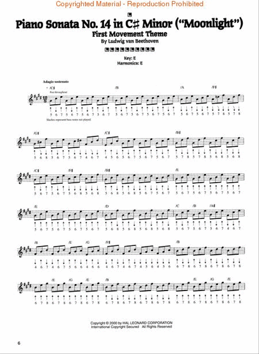 Classical Favorites for Harmonica Harmonica scores gallery preview page 3