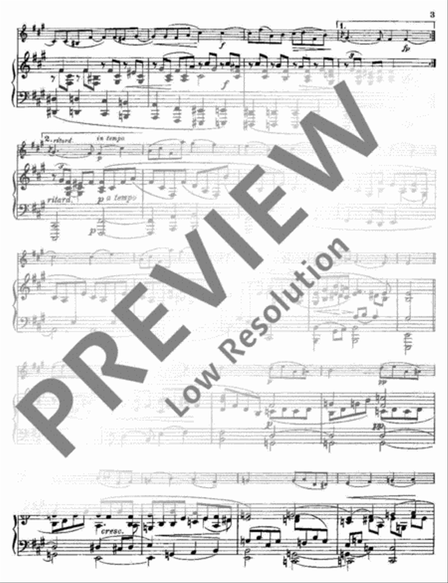 Romance in A Major Violin Solo scores gallery preview page 8