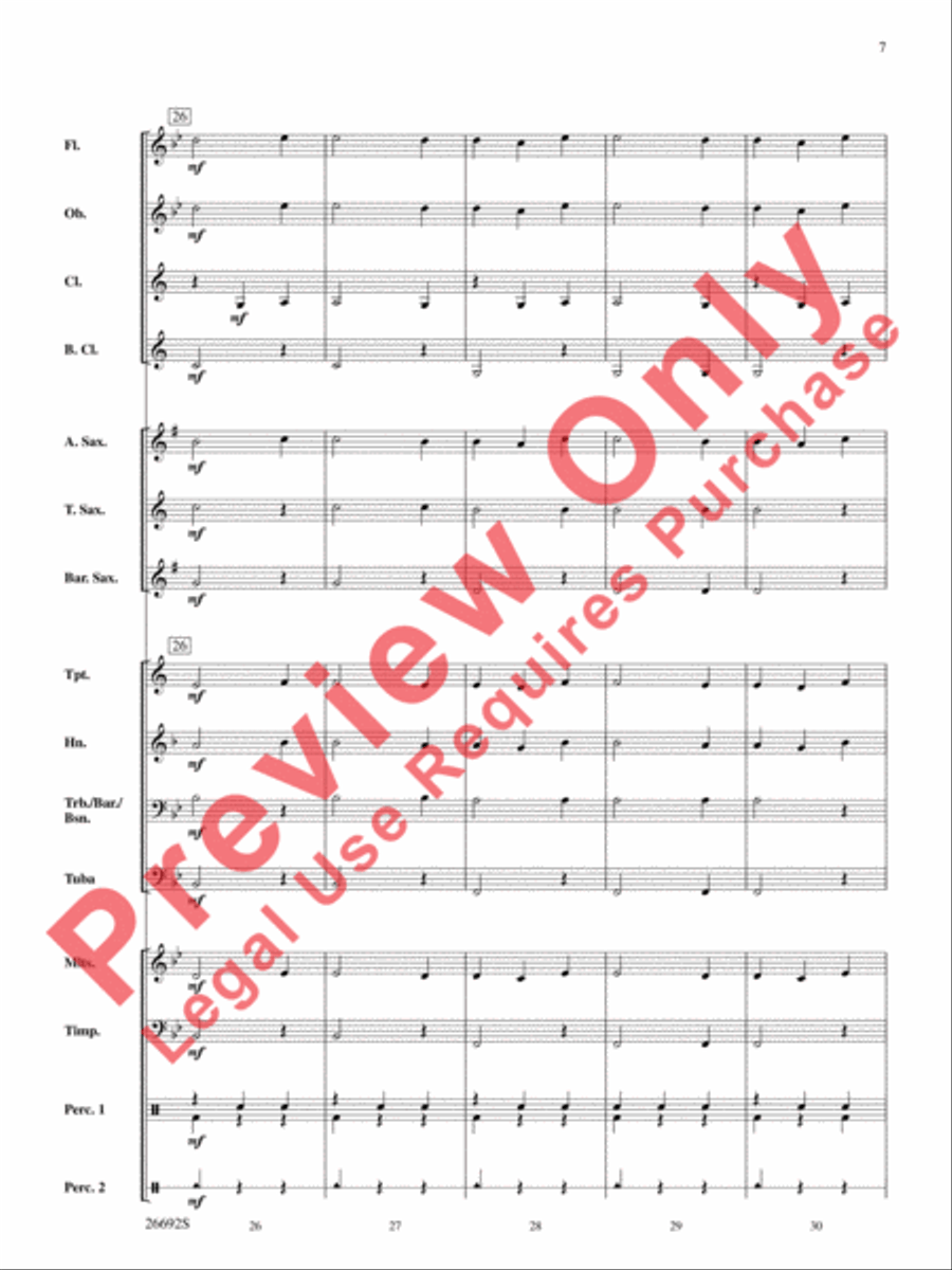 Belwin Beginning Band Kit #3 Concert Band scores gallery preview page 8