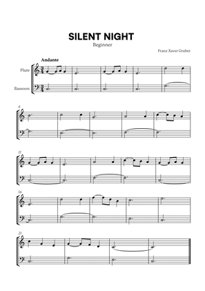 Silent Night (Beginner) (for Flute and Bassoon)
