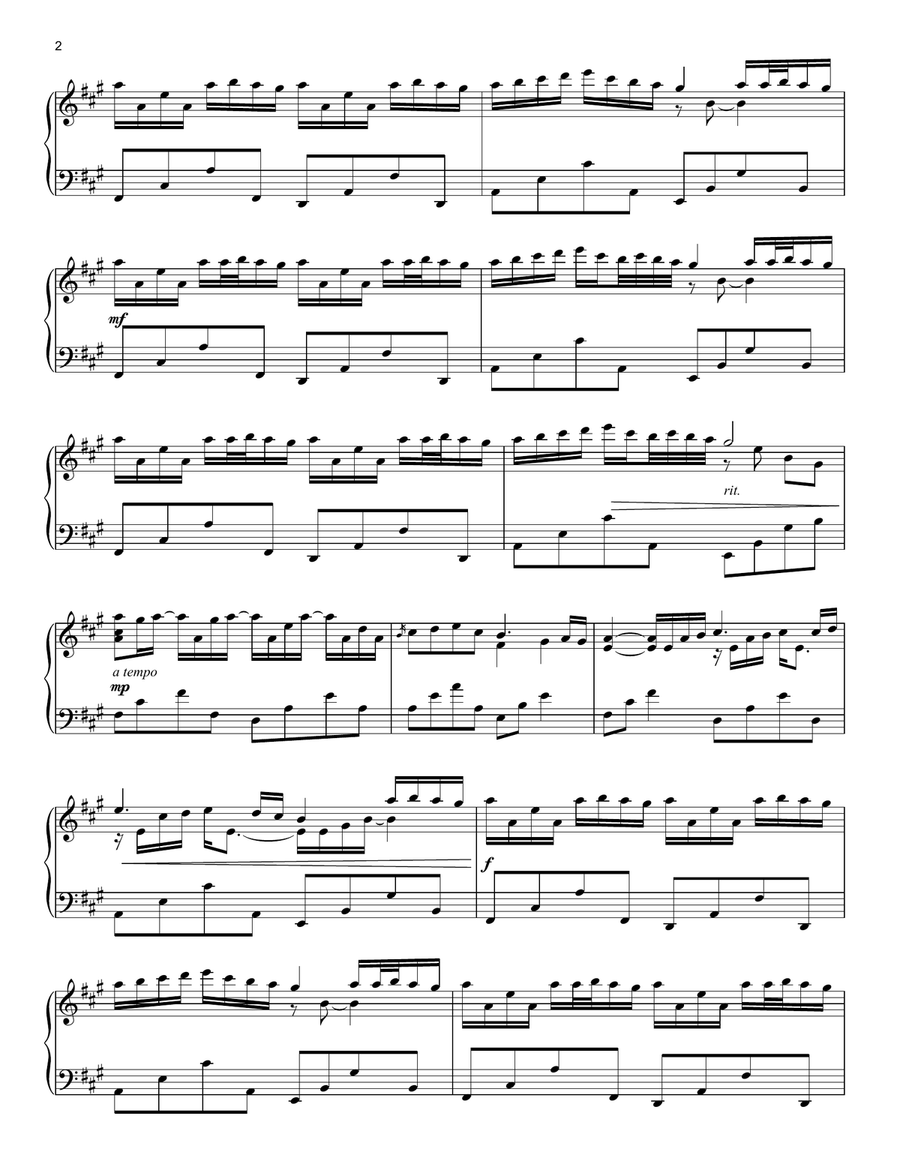 River Flows In You Piano Solo scores gallery preview page 2