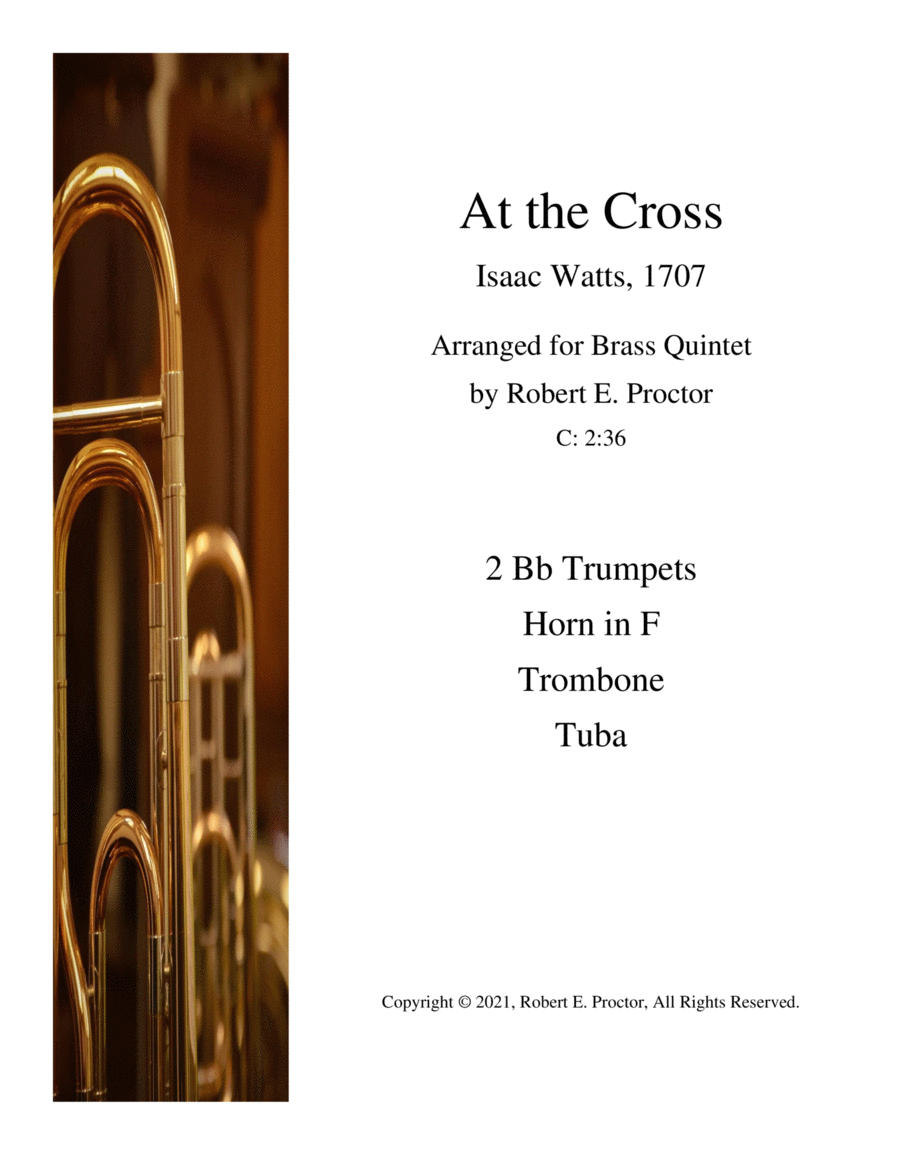 At the Cross for Brass Quintet image number null