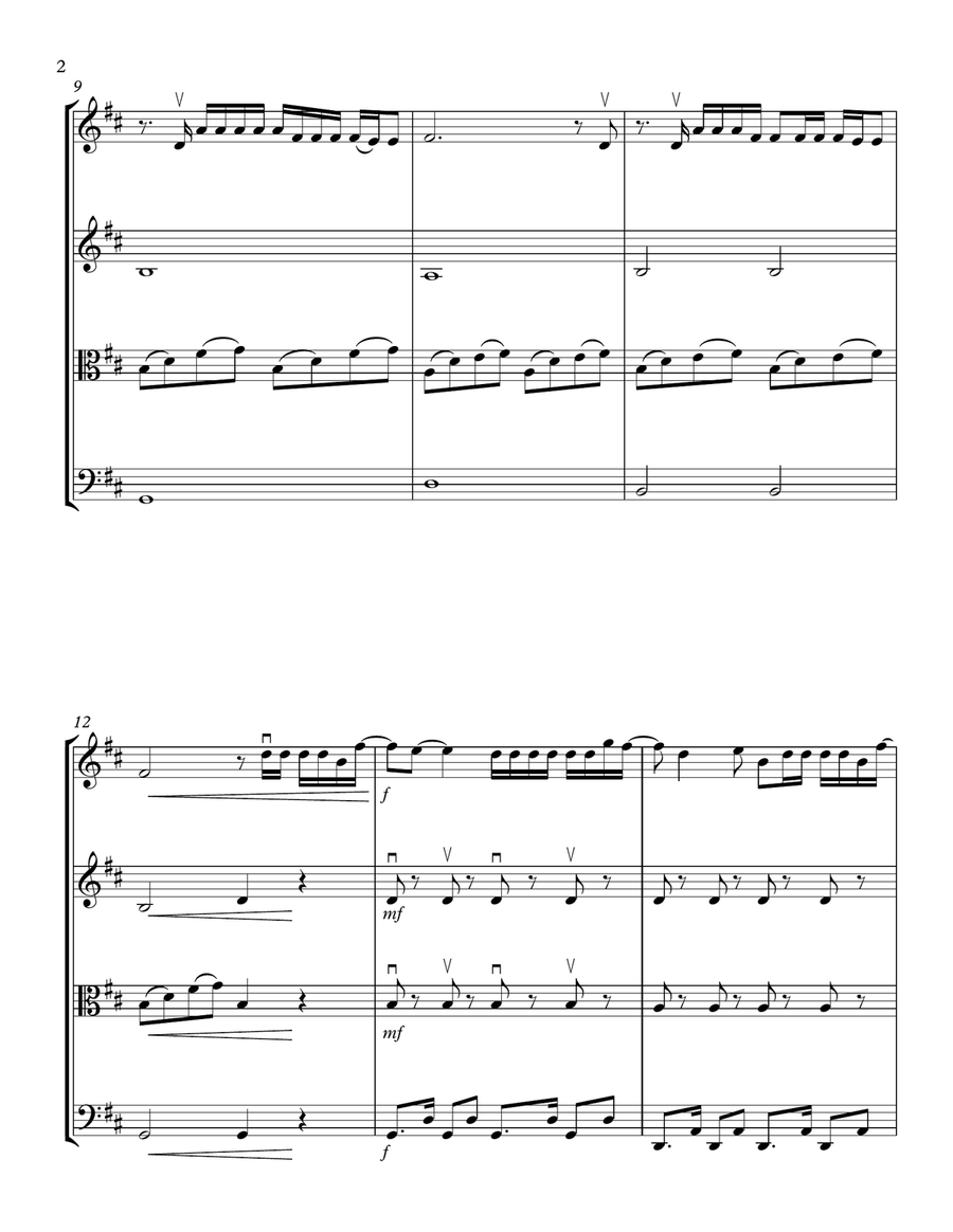 Callaita String Quartet scores gallery preview page 2