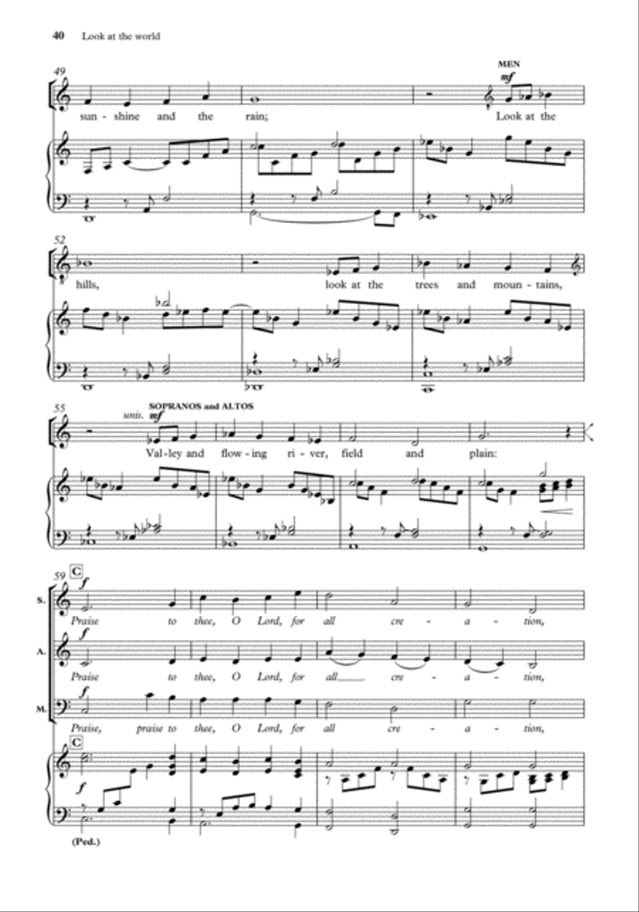 John Rutter Anthems for SA Men SA scores gallery preview page 38