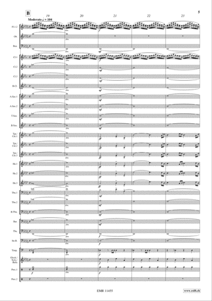 Ben Hur Suite Concert Band scores gallery preview page 6