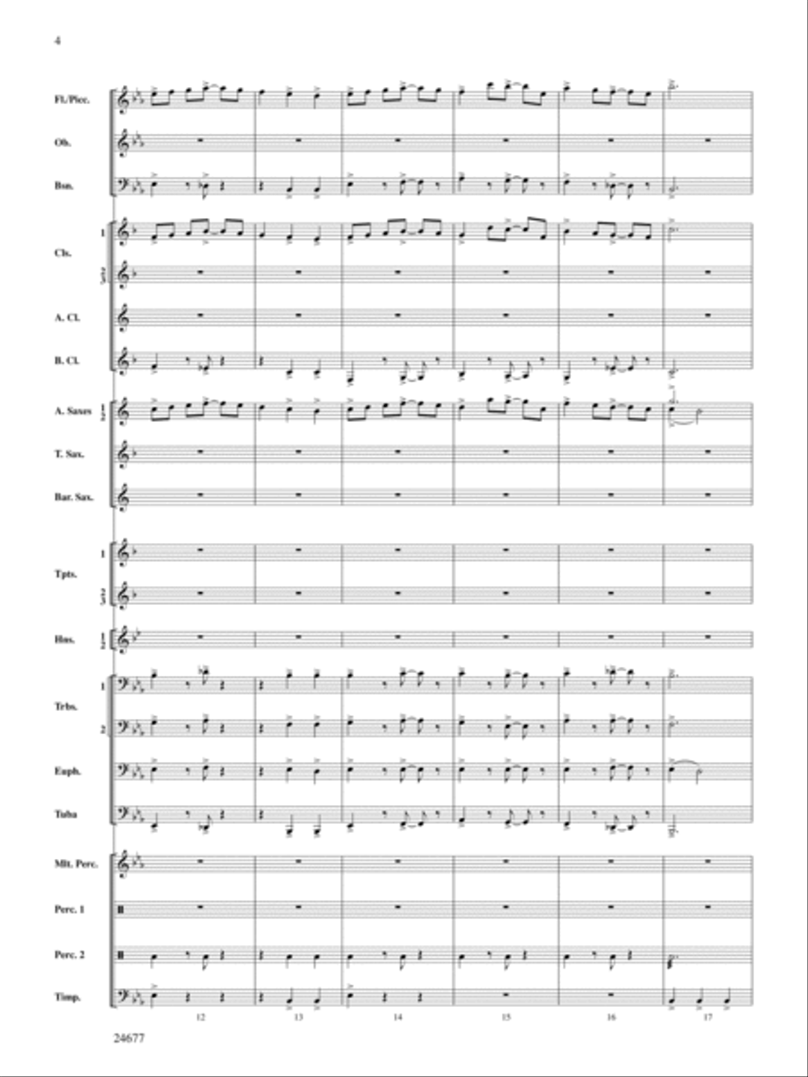 Diamondwood Celebration: Score Concert Band scores gallery preview page 4
