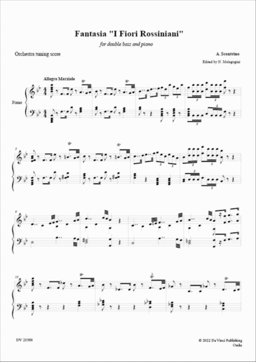 Fantasia, I Fiori Rossiniani Double Bass scores gallery preview page 2