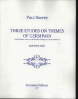 Book cover for Harvey - 3 Etudes On Themes Of Gershwin Clarinet