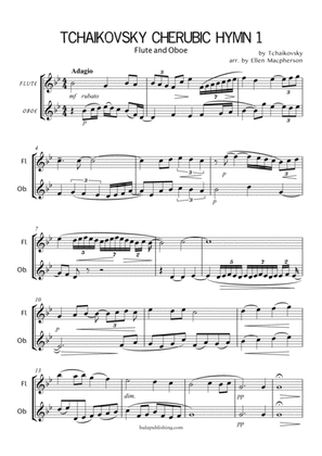 Tchaikovsky Cherubic Hymn 1 - Flute and Oboe Duet