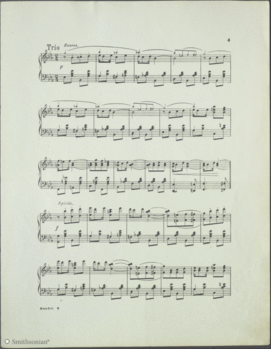 Dixie Girl March Two-Step Piano Solo scores gallery preview page 5